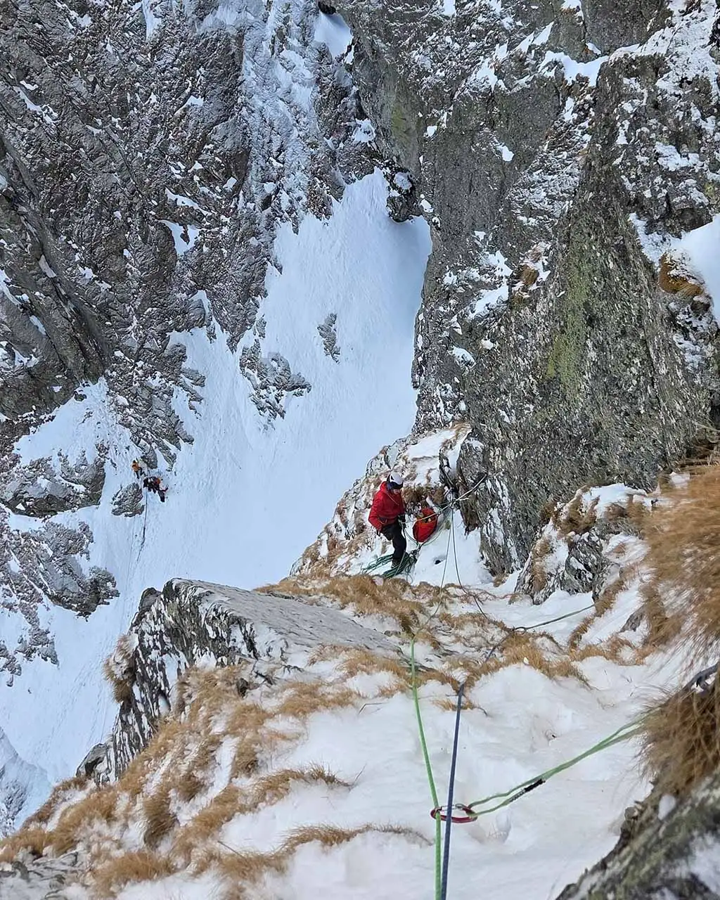 trzeci wyciąg hrany weberovky Wspinanie zimowe tatry